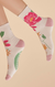 Powder - Ladies Ankle Socks - Tropical Floral Coconut - SOC650
