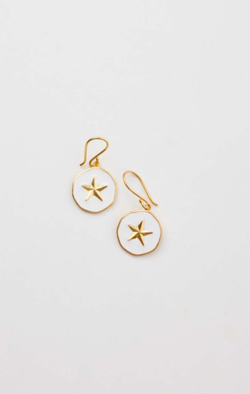 Holiday - Star Earrings - Gold - J-E1972