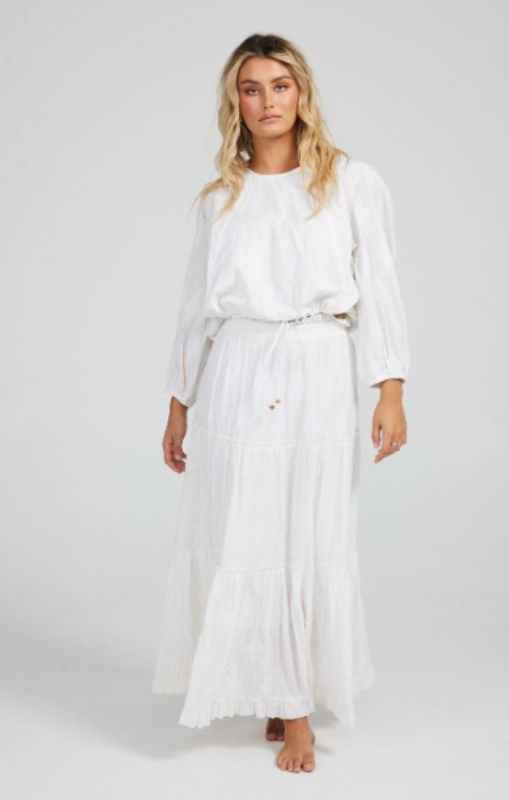 Talisman - Mantra Skirt - White - T1960-2