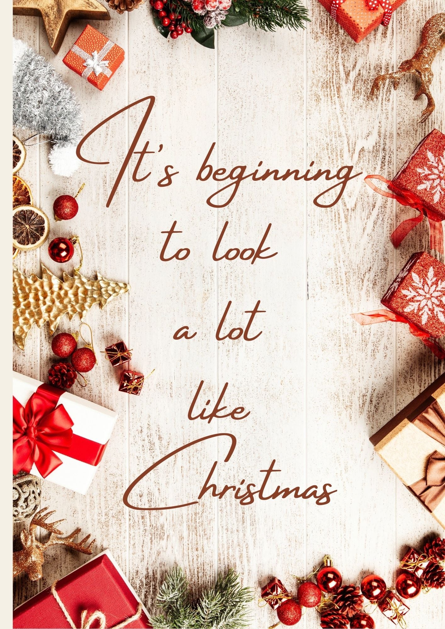 It's Beginning to Look a lot like Christmas