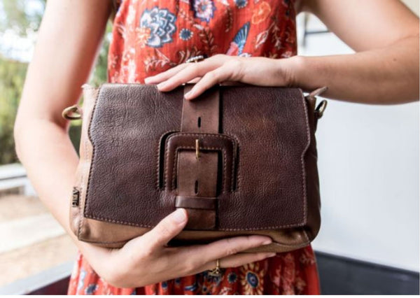 Art N Vintage Sedona Shoulder Bag Taupe, Hand Made Bag