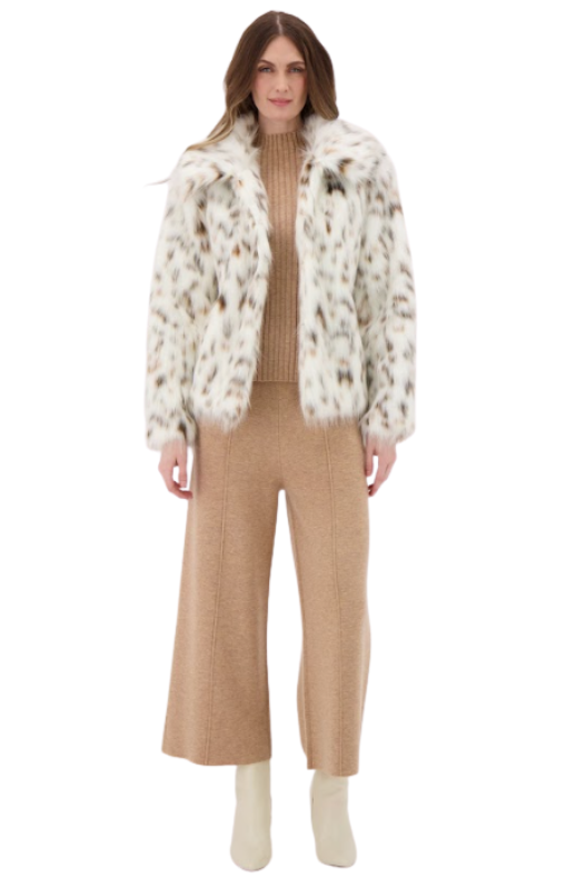 425252 Cheetah faux fur jacket spanner princess bazaar