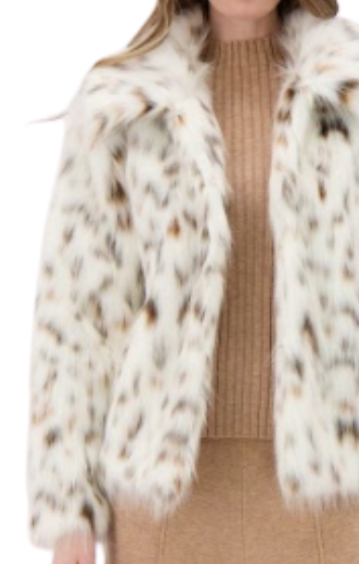 425252 Cheetah faux fur jacket spanner princess bazaar