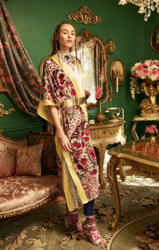 Aratta - ADALINE KIMONO - VINTAGE BEIGE - ED23J642A - last one