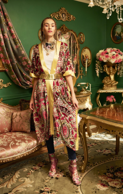 Aratta - ADALINE KIMONO - VINTAGE BEIGE - ED23J642A - last one