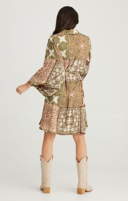 Talisman - ANNABELLE DRESS - PAISLEY GARDENS - TA24077-1 - last one