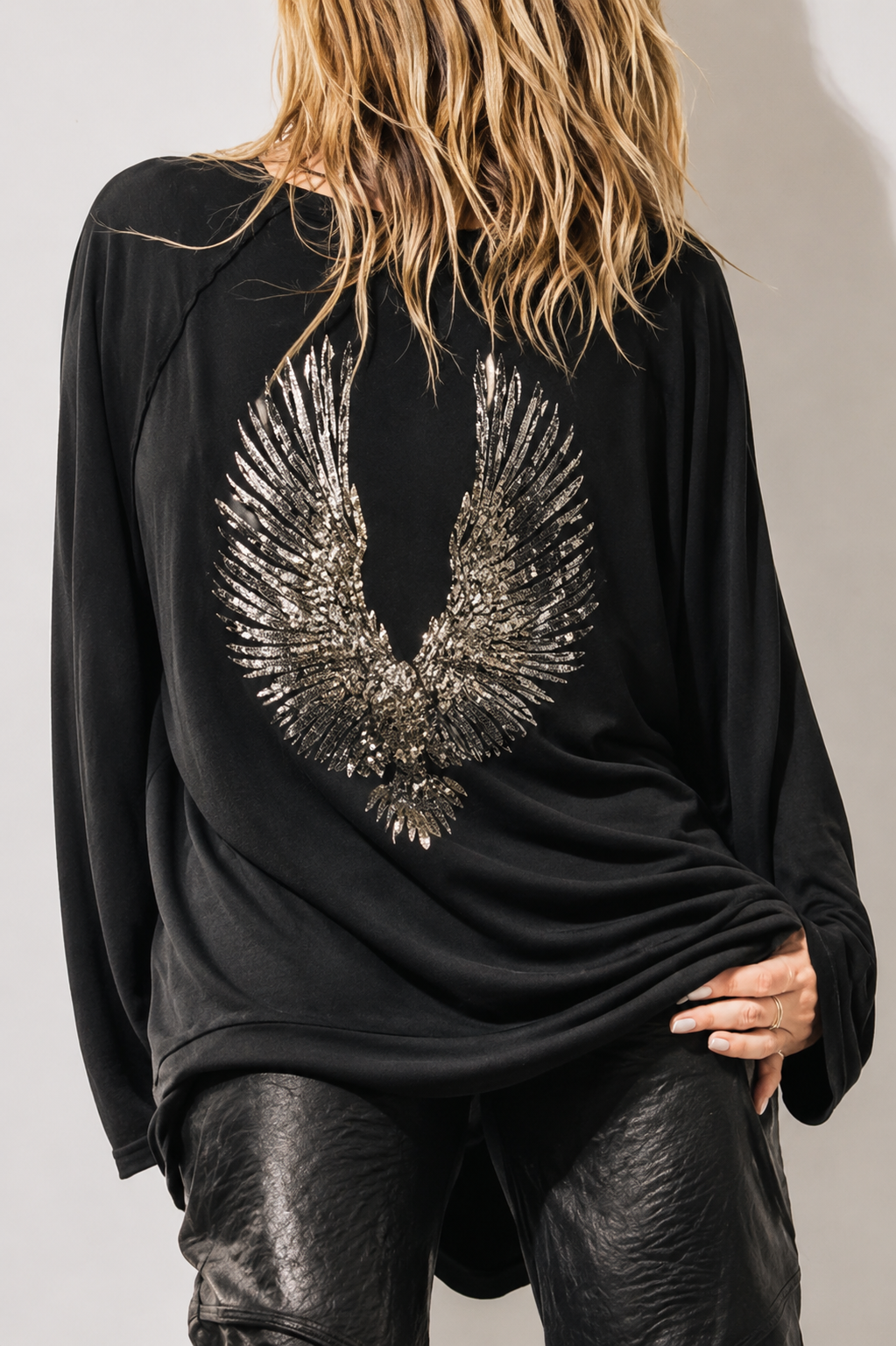 Adine Studio - Phoenix Sweatshirt Black - last one