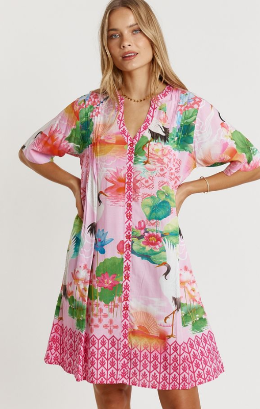 Akiko button dress orchid lula life princess bazaar