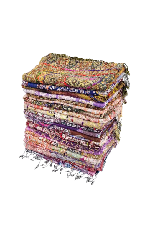 Raj Trading - Amanda Thick Stitch Scarf Shawl Assorted Jewel Tones