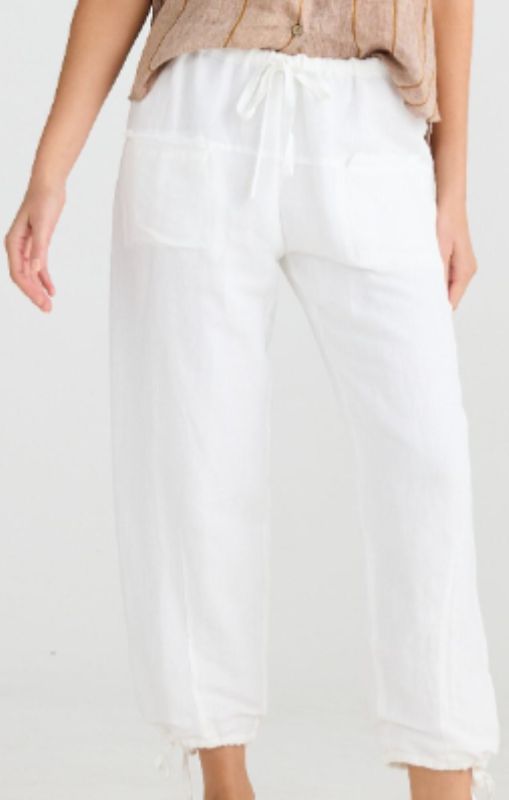 Shanty - Amazon Pant White Linen Blend - SH24294-1