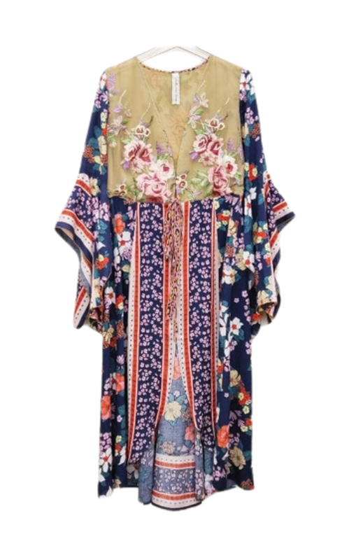 Aratta - Amelia Kimono - Night Floral - ED23I627 - last one