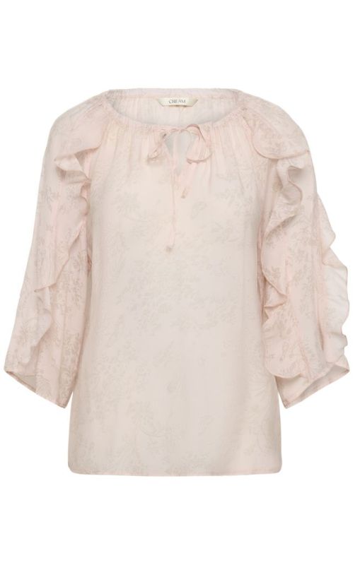 Amy Blouse Peach Blush Cream Princess Bazaar