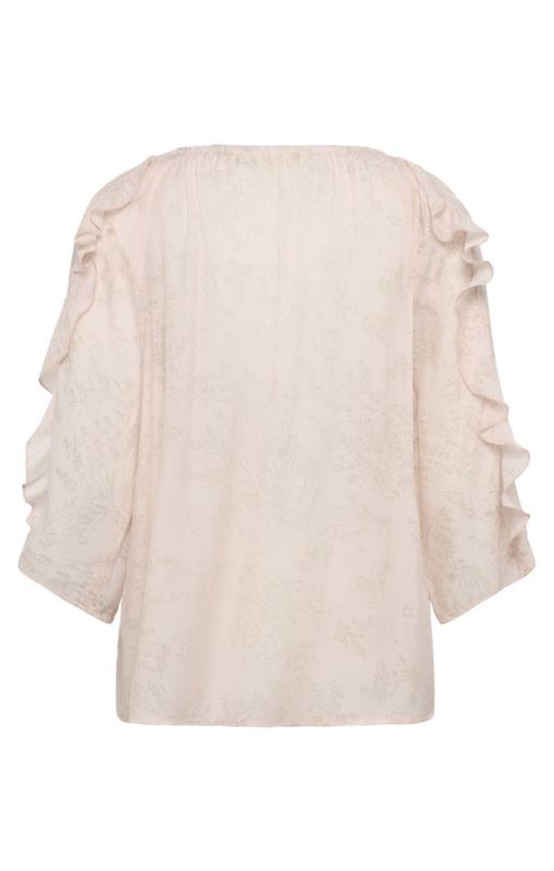 Amy Blouse Peach Blush Cream Princess Bazaar