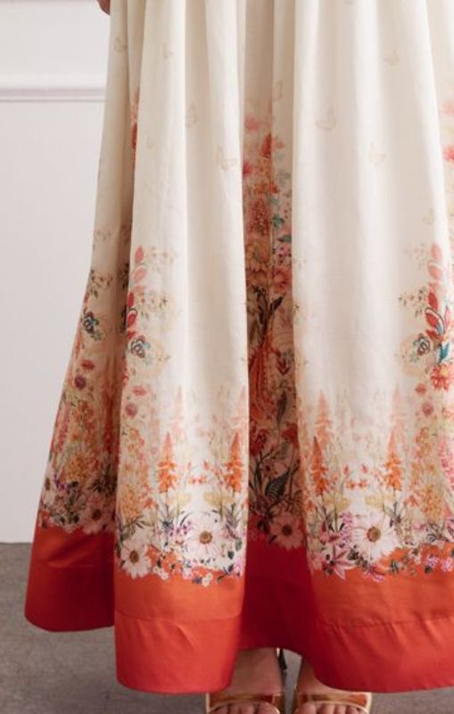 Aqua Blu - Lily Maxi Skirt - Bouquet - AP25023BO