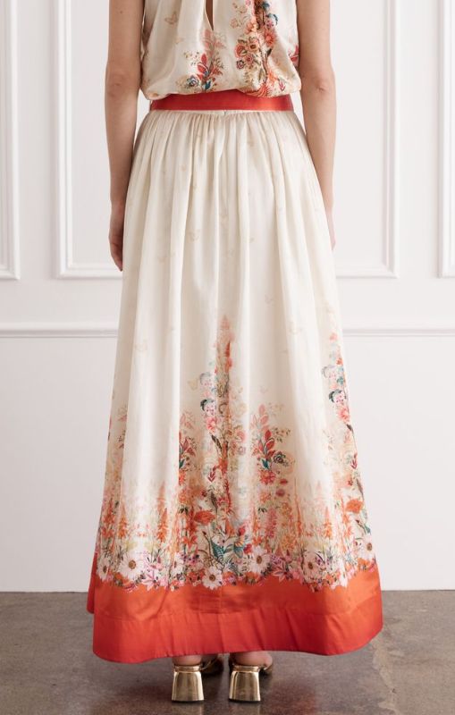 Aqua Blu - Lily Maxi Skirt - Bouquet - AP25023BO