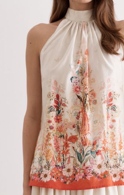 Aqua Blu - Alice Top - Bouquet - AP25026BO