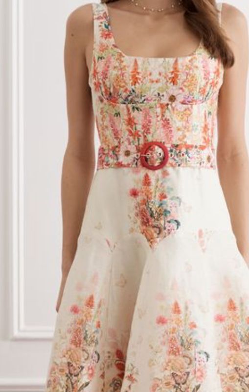 Aqua Blu - Phoebe Midi Dress - Bouquet - AP25021BO