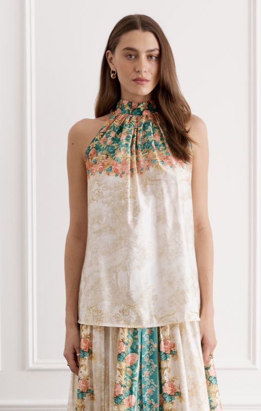 Aqua Blue - Alice Top - Doree