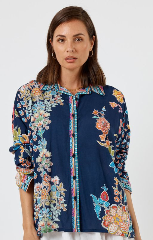 Arden shirt navy lula life princess bazaar