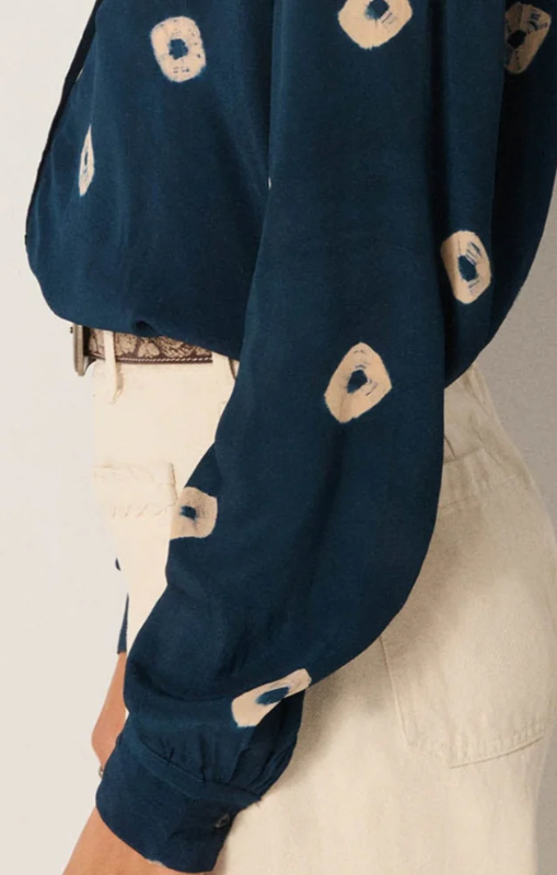 Aria blouse lapis lazuli maison hotel princess bazaar