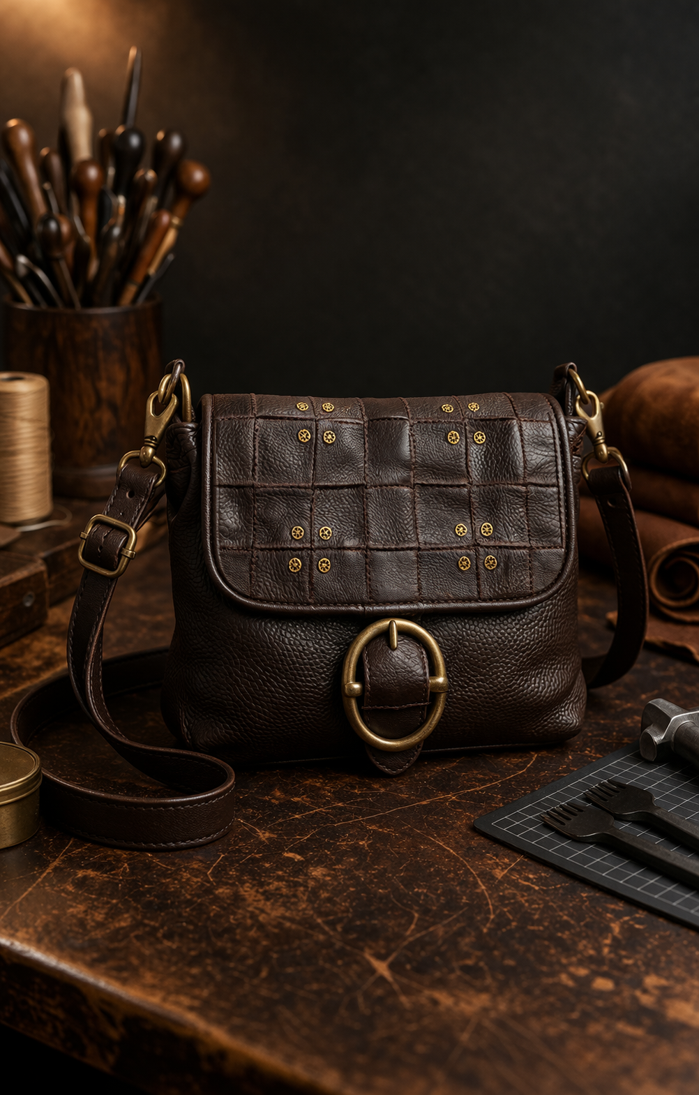 Art 'N Vintage - Missy Foldover Bag - Coco Mocha - S5284