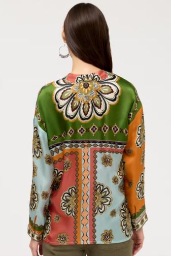 Audrey shirt with hidden placket johnny was princess bazaar