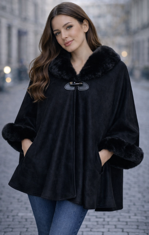 Autumn-SuedeFeelPonchowFauxFurCollarandCuffs-BlackPH350036-01princessbazaar