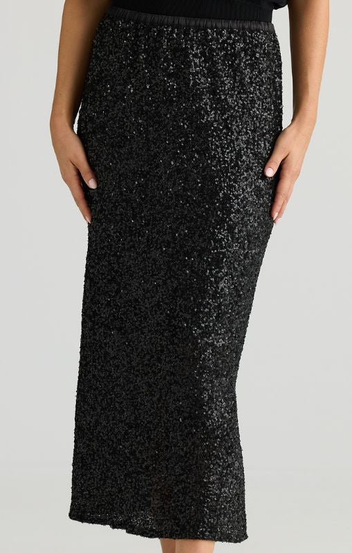 BT25405-1 Razzle black sequin skirt brave_True princessbazaar