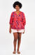 Naudic - Bahamas Top - Poppy Print - Red - LAST ONE