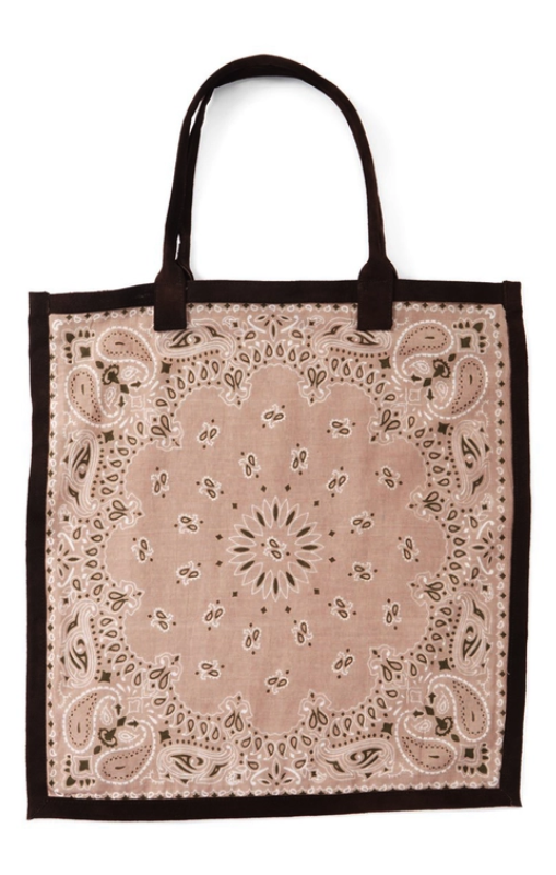 Raj Trading - Bandana Cotton Tote - Tan