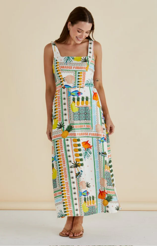 Betty Basics - Tegan Midi Dress - Paradise Print