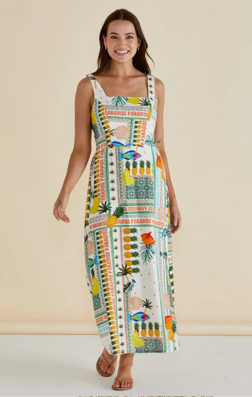 Betty Basics - Tegan Midi Dress - Paradise Print