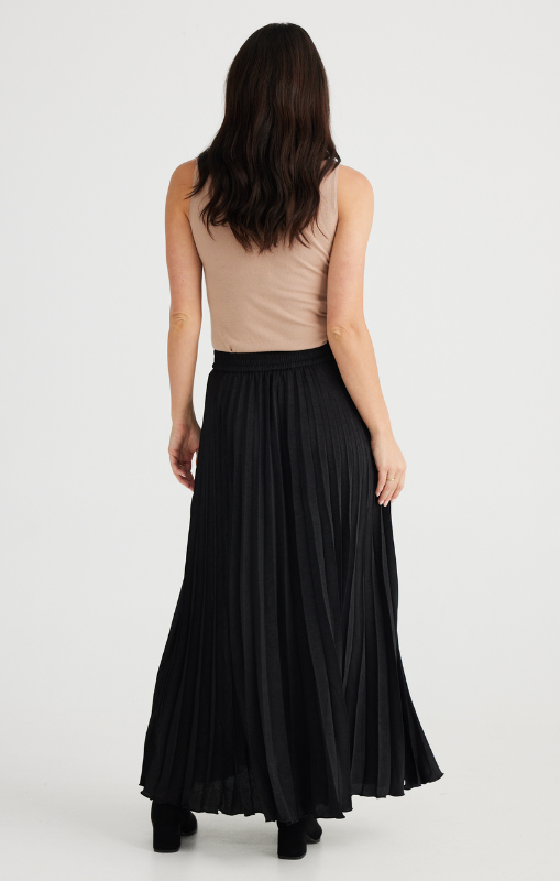 RDV-2R3RAJ956JA BLK OPEN PLEATS SKIRT main image 0