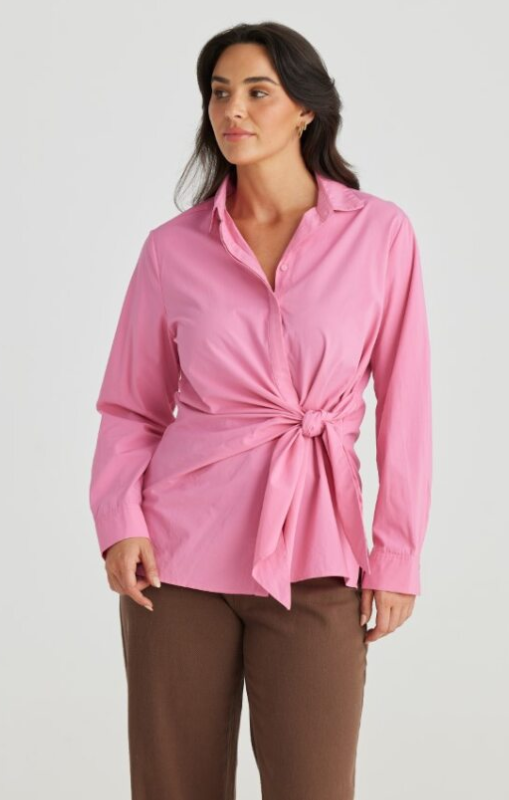 Brave + True - Nova Shirt - Pink - BT24013-2 - last one