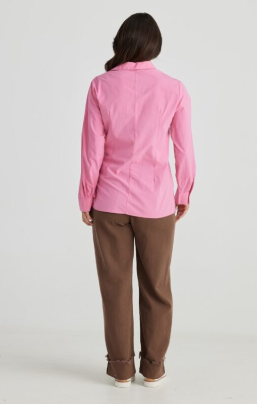 Brave + True - Nova Shirt - Pink - BT24013-2 - last one