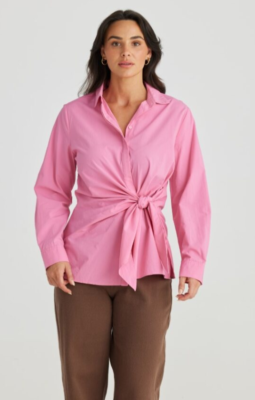 Brave + True - Nova Shirt - Pink - BT24013-2 - last one