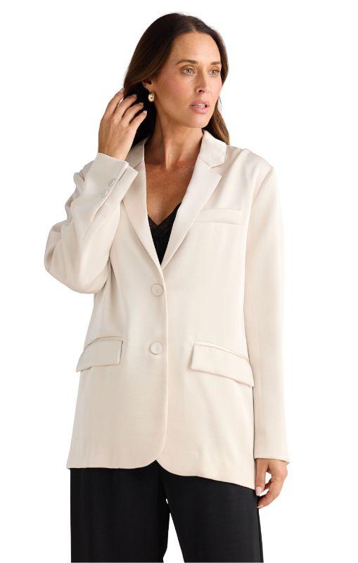 Brave True Astrid Blazer Oyster BT25400-1 Princess Bazaar