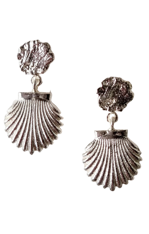 Zoda - CHELLE SEASHELL EARRING SILVER - FJEA29084S