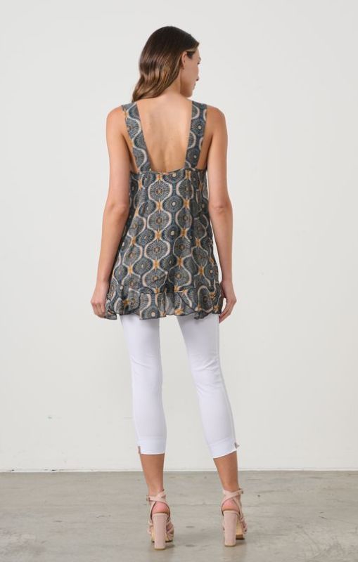 CZ1014 Kosmos sleeveless blouse caju princessbazaar