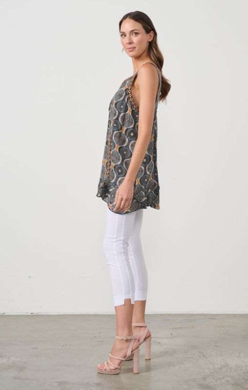 CZ1014 Kosmos sleeveless blouse caju princessbazaar