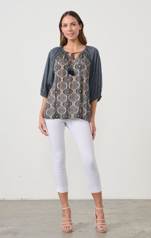 CZ1015 Kosmos raglan sleeve blouse caju princessbazaar