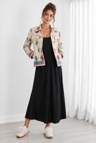 Caju - Lucy Slip Dress Black - CZ1100