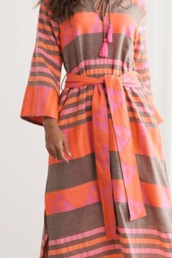 CZ1244 Neon handloom maxi dress caju princess bazaar