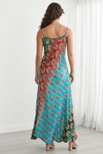 Caju - Tahlia Topical Palm Slip Dress - CZ1252