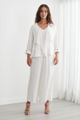 CZ1282 chantelle back feature jacket white caju princess bazaar