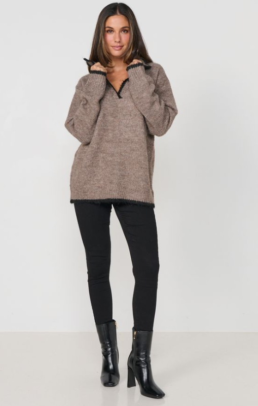 Caju-CollaredJumper-WoollahraKnit-Walnut-CZ1167princessbazaar1