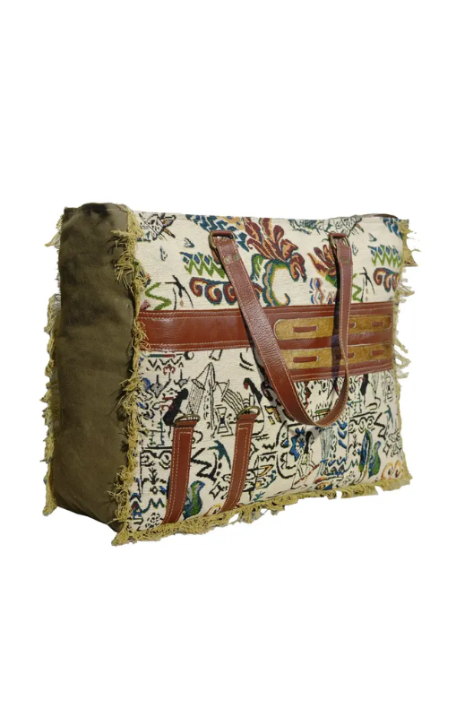 Canvas_LeatherWomen_sWeekenderBaghopoflyprincessbazaar