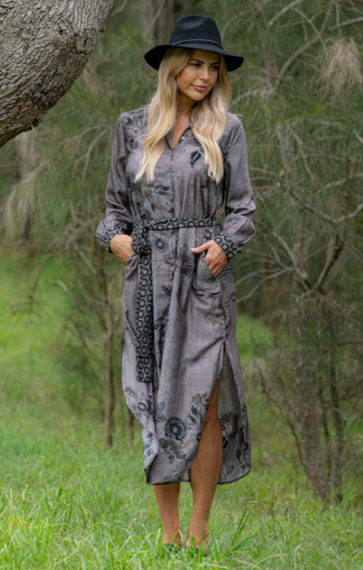 Cienna - Charmaine Buttoned Dress - Last one