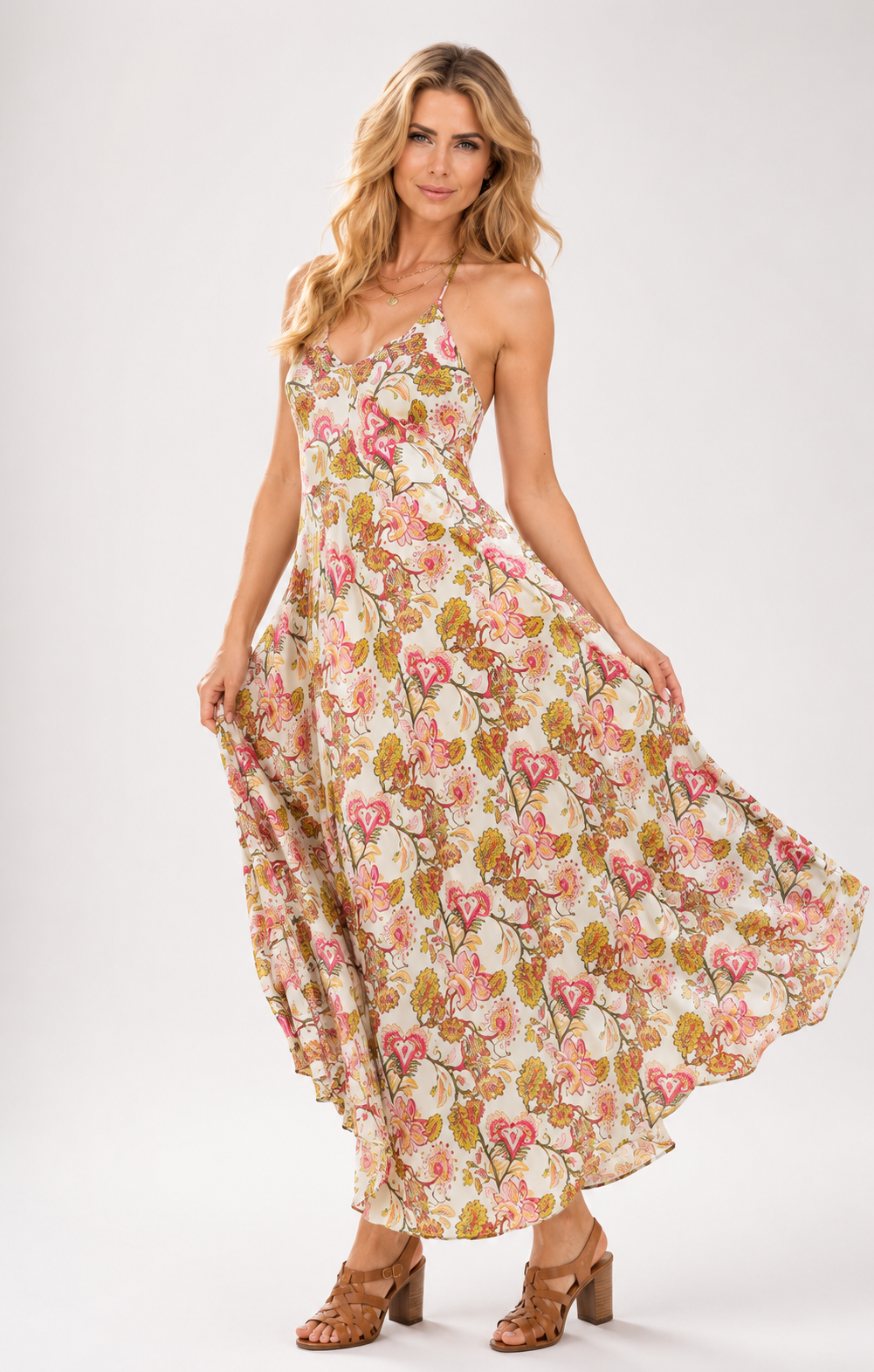 Cienna - Lotus Halter Dress
