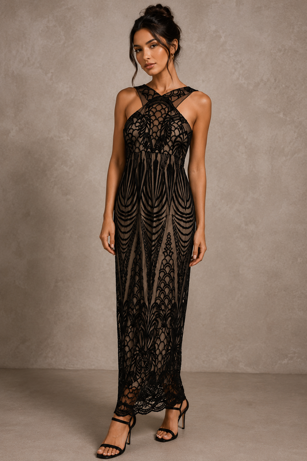 Outlet - Romance - Ella Halter Maxi Dress - RM174011- Last One